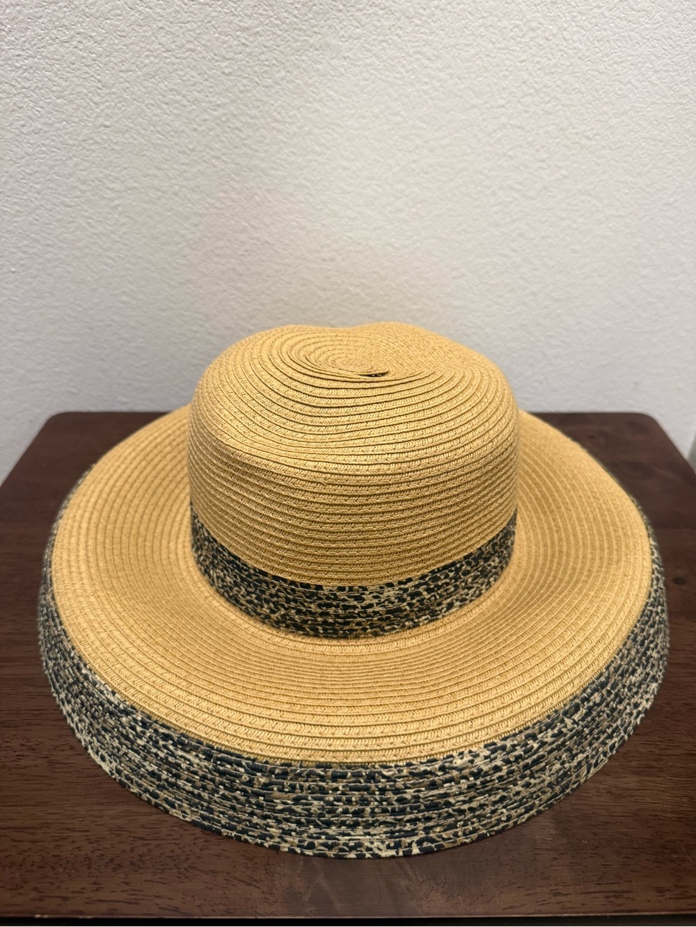 Vintage Scala Leopard Print Wide Brim Sun Hat - Picture 4 of 5